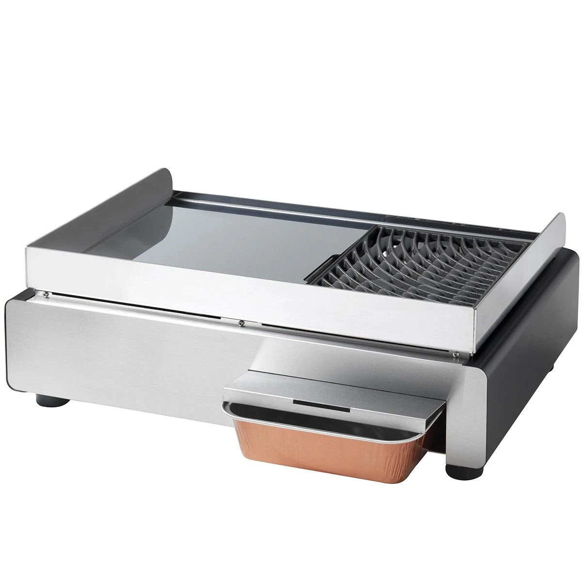 DUO K Plancha Grill Electrique Inox 64 X 43 3500W KRAMPOUZ 2 DUO K Plancha Grill Electrique Inox 64 X 43 3500W KRAMPOUZ – Image 2