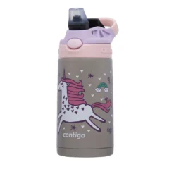 EASY CLEAN Gourde à Eau Isotherme Pour Enfant Autospout CONTIGO 380 Ml Licorne -Maison Cuisine Série easy clean gourde a eau isotherme pour enfant autospout contigo 380 ml licorne 6