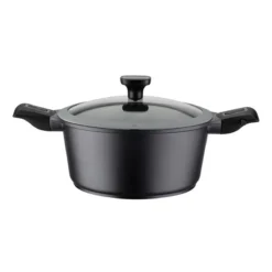 EASY CLICK Faitout Fonte Aluminium Aspect Pierre Poignées Amovibles Induction GSW