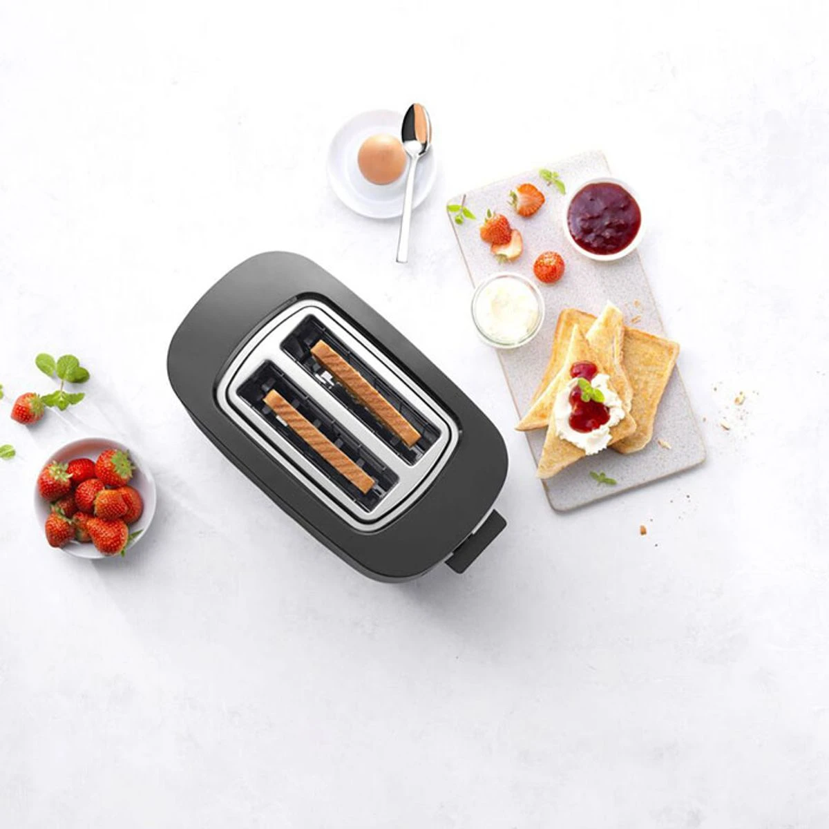 ENFINIGY Toaster Grille Pain électrique 2 Tranches Zwilling Noir 4 ENFINIGY Toaster Grille Pain électrique 2 Tranches Zwilling Noir – Image 4