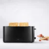 ENFINIGY Toaster Grille Pain électrique 4 Tranches Zwilling Noir