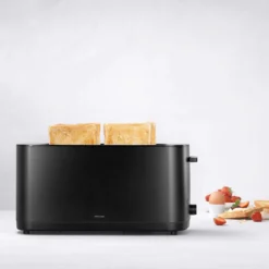 ENFINIGY Toaster Grille Pain électrique 4 Tranches Zwilling Noir
