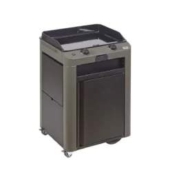 Ensemble Plancha Gaz Fonte Et Chariot Combo Fusion ENO 60 Gris Cargo Nouveau Modèle