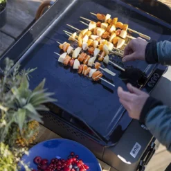 Ensemble Plancha Gaz Fonte Et Chariot Combo Fusion ENO 75 Gris Cargo -Maison Cuisine Série ensemble plancha gaz fonte et chariot combo fusion eno 75 gris cargo 14