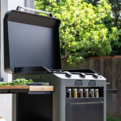 Ensemble Plancha Gaz Fonte Et Chariot Combo Fusion ENO 75 Gris Cargo -Maison Cuisine Série ensemble plancha gaz fonte et chariot combo fusion eno 75 gris cargo 15