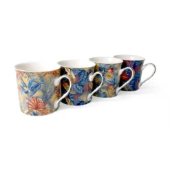 EASY LIFE EQUATORIAL Mug Porcelaine - Coffret De 4