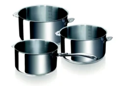 EVOLUTION Série 3 Casseroles 16/18/20 + Poignée Amovible BEKA SC