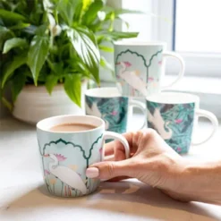 EASY LIFE Exotic Crane Mug Porcelaine 42.5 Cl KitchenCraft - Les 4 SC -Maison Cuisine Série exotic crane mug porcelaine 42 5 cl kitchencraft les 4 sc 2