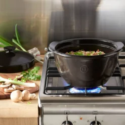 Faitout One Pot D22 4L Céramique Flame Emile HENRY Fusain