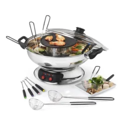 Fondue Asiatique électrique Inox 6 Personnes KitchenChef