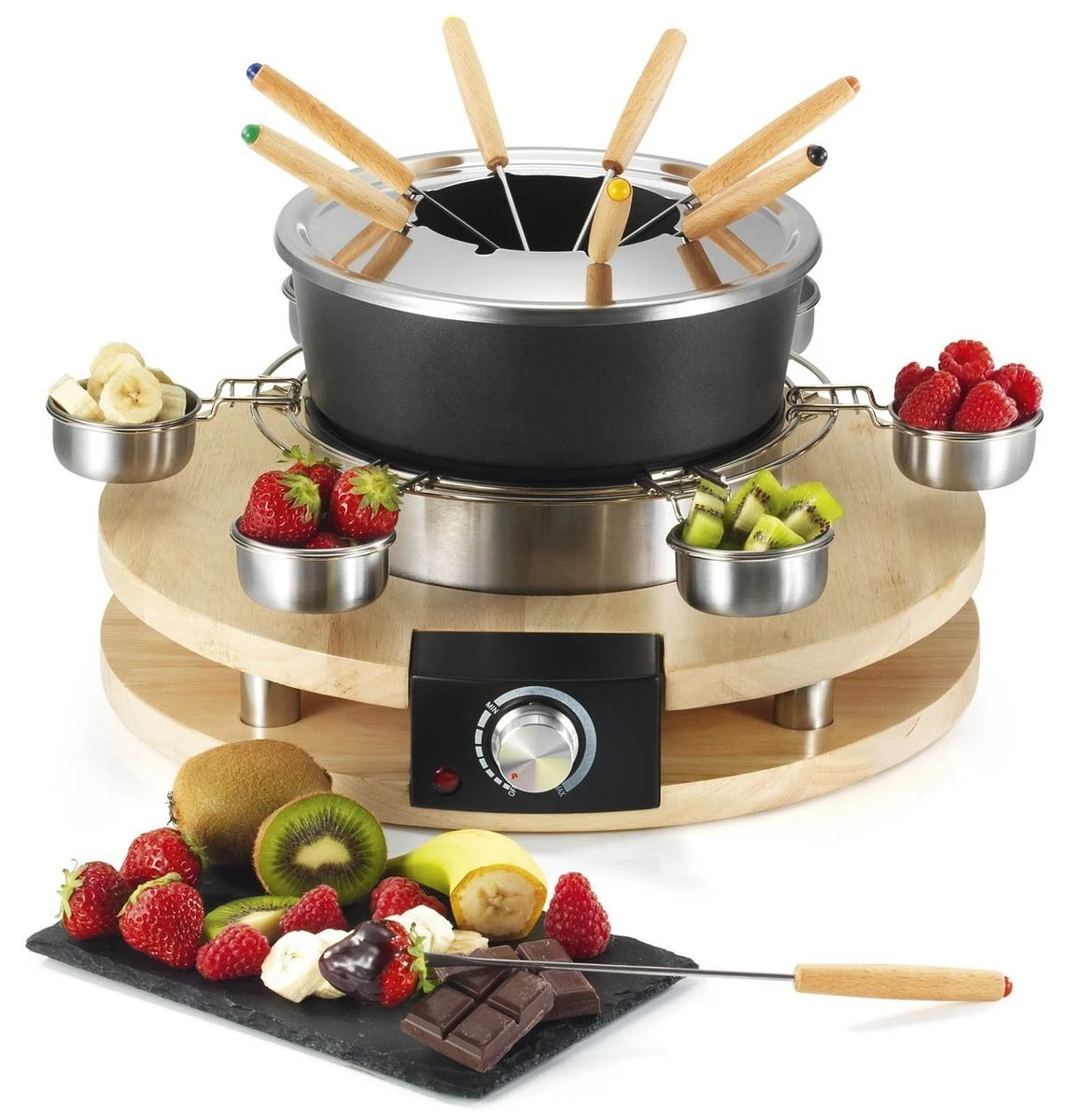 Fondue électrique 8 Personnes KitchenChef 1 Fondue électrique 8 Personnes KitchenChef