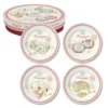 EASY LIFE FROMAGE Coffret De 4 Assiettes à Dessert Décorées