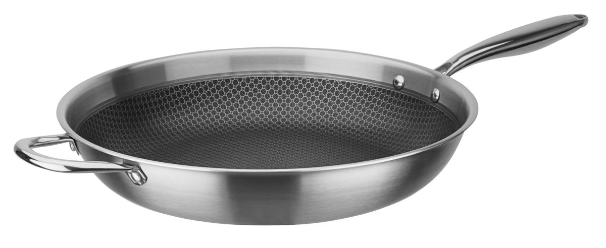 Gastro Inoxxa Black GSW Poêle Inox Tri-plis + Revêtement Maillage Acier Antiadhésif D32 1 Gastro Inoxxa Black GSW Poêle Inox Tri-plis + Revêtement Maillage Acier Antiadhésif D32