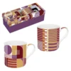 EASY LIFE GEOMETRIC ART Coffret Mug Porcelaine Easylife - Les 2