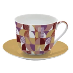 EASY LIFE GEOMETRIC ART Paire Tasse à Déjeuner Porcelaine Fine 400 Ml EASYLIFE 5 EASY LIFE GEOMETRIC ART Paire Tasse à Déjeuner Porcelaine Fine 400 Ml EASYLIFE -Maison Cuisine Série geometric art paire tasse a dejeuner porcelaine fine 400 ml easylife 2