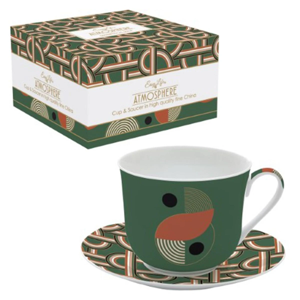 EASY LIFE GEOMETRICAL LOOP Tasse à Déjeuner Porcelaine Fine SC 1 EASY LIFE GEOMETRICAL LOOP Tasse à Déjeuner Porcelaine Fine SC