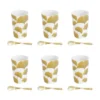 GINKGO Coffret Tasse Gobelet Café Expresso Avec Cuillère Porcelaine 11 CL TABLE PASSION - Les 6