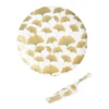 GINKGO Plat De Service Tarte Gâteaux D31 Cm Avec Pelle Porcelaine TABLE PASSION