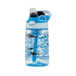 GIZMO Flip Gourde Enfant Avec Paille Contigo Bleu Requins 420 Ml -Maison Cuisine Série gizmo flip gourde enfant avec paille contigo bleu requins 420 ml 2