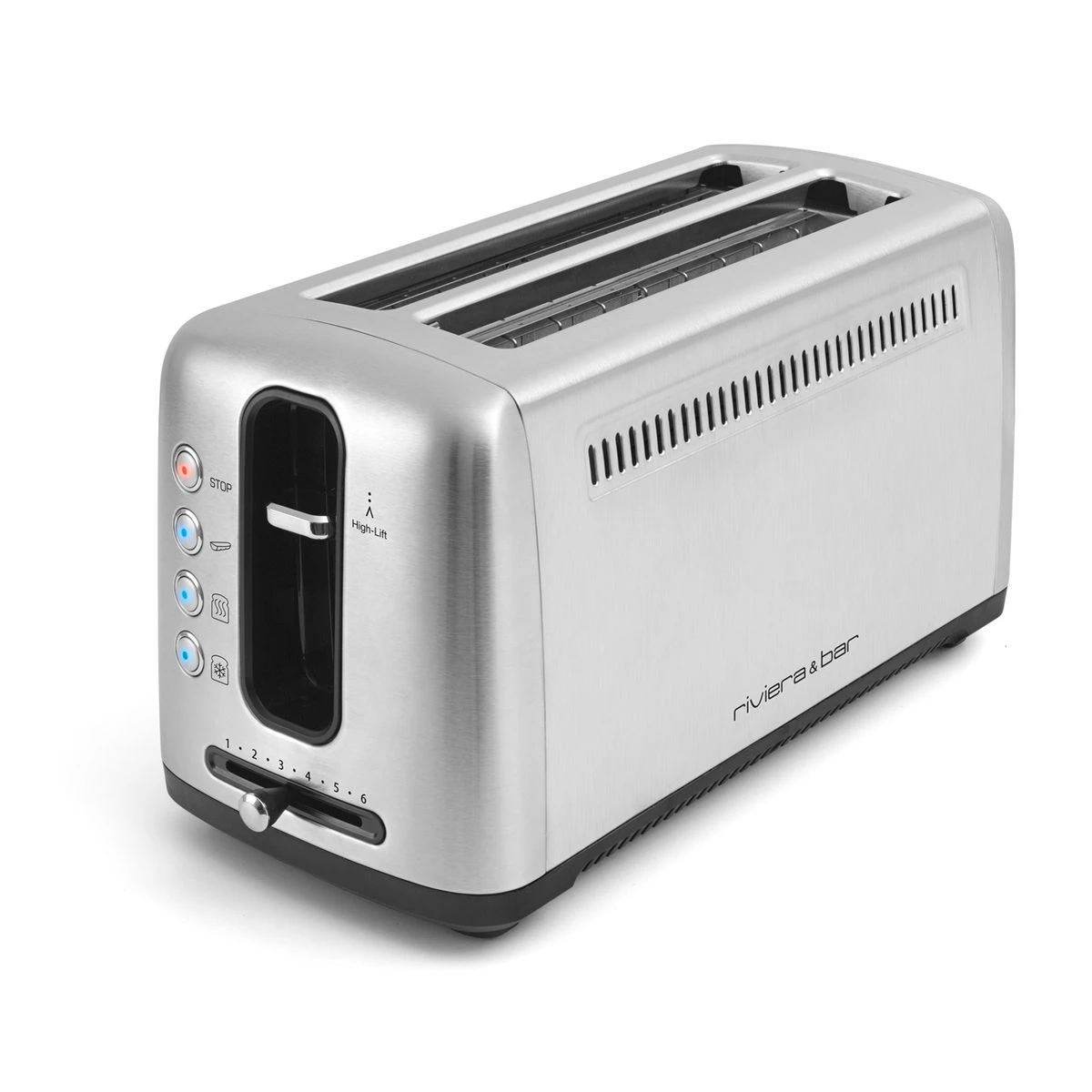 Grille Pain électique Toaster Inox 2 Fentes Extra-Longues Riviera&Bar 3 Grille Pain électique Toaster Inox 2 Fentes Extra-Longues Riviera&Bar – Image 3