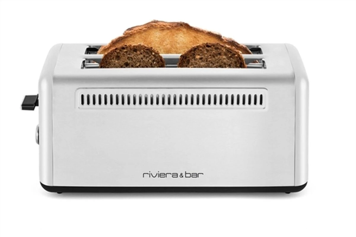 Grille Pain électique Toaster Inox 2 Fentes Extra-Longues Riviera&Bar Inox 3 Grille Pain électique Toaster Inox 2 Fentes Extra-Longues Riviera&Bar Inox – Image 3