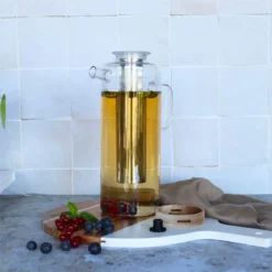 GUSTAVE Théière Carafe En Verre Borosilicate Bouchon Bois 1.5 L OGO -Maison Cuisine Série gustave theiere carafe en verre borosilicate bouchon bois 1 5 l ogo 3