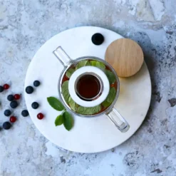 GUSTAVE Théière Carafe En Verre Borosilicate Bouchon Bois 1.5 L OGO -Maison Cuisine Série gustave theiere carafe en verre borosilicate bouchon bois 1 5 l ogo 4