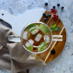 GUSTAVE Théière Carafe En Verre Borosilicate Bouchon Bois 1.5 L OGO -Maison Cuisine Série gustave theiere carafe en verre borosilicate bouchon bois 1 5 l ogo 5