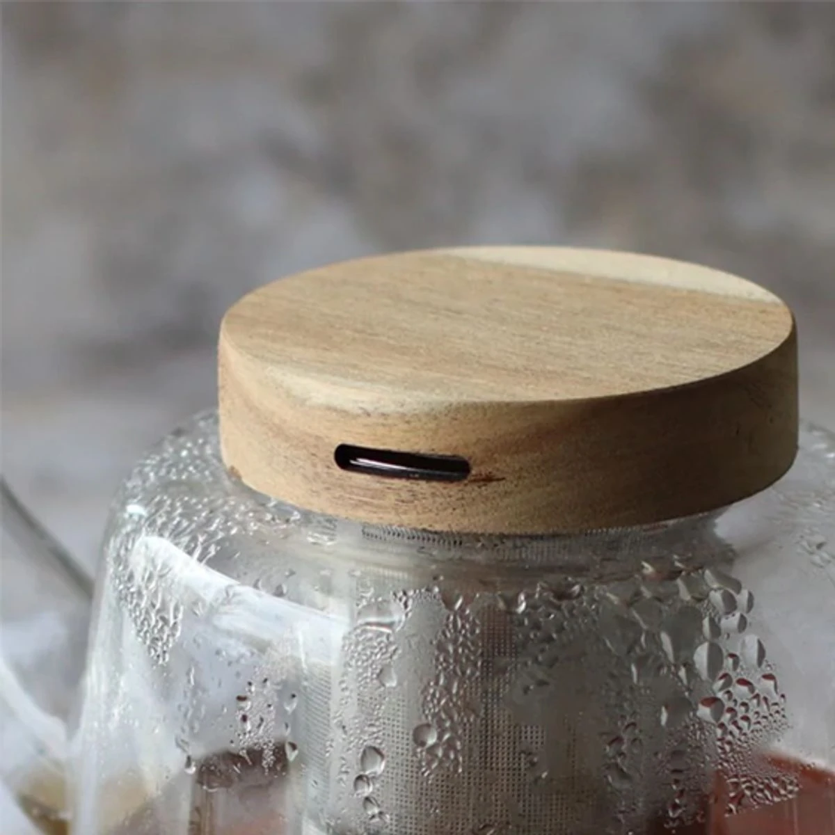 GUSTAVE Théière En Verre Borosilicate Bouchon Bois 1.2 L OGO 3 GUSTAVE Théière En Verre Borosilicate Bouchon Bois 1.2 L OGO – Image 3