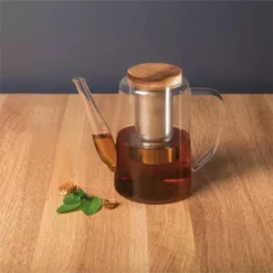 GUSTAVE Théière En Verre Borosilicate Bouchon Bois 1.2 L OGO 10 GUSTAVE Théière En Verre Borosilicate Bouchon Bois 1.2 L OGO -Maison Cuisine Série gustave theiere en verre borosilicate bouchon bois 1 2 l ogo 4