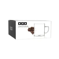HELYA Tasse Thé Café 25 Cl Verre Borosilicate OGO - Les 4 -Maison Cuisine Série helya tasse the cafe 25 cl verre borosilicate ogo les 4 3
