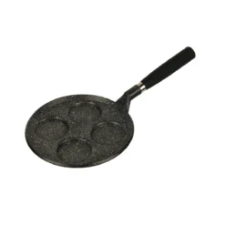 JULIENNE GRANIT Poêle à Crêpes 4 Pancakes Fonte Aluminium Manche Amovible INDUCTION D24