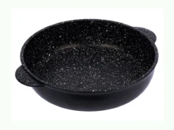 JULIENNE GRANIT Sauteuse En Fonte Aluminium Avec Couvercle En Verre Induction