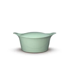 L´incroyable Cocotte Cookut Revêtement Céramique 28 Cm Vert Sauge - Sans Bouton Ni Manique