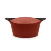 L´incroyable Cocotte Cookut Revêtement Céramique Rouge Passion - Sans Bouton Ni Manique