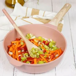 L´incroyable Sauteuse Cookut Revêtement Céramique 28 Cm - Rose Guimauve