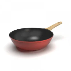 L´incroyable Wok Cookut Revêtement Céramique 28 Cm - Rouge Passion