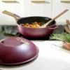 La Fabuleuse Poêle Sauteuse Casserole Cocotte Cookut 28 Cm - Rouge Rubis