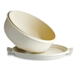 LE PAIN Coffret Cloche Moule à Pain Les Secrets D´Emile HENRY Coloris Lin -Maison Cuisine Série le pain coffret cloche moule a pain les secrets d emile henry coloris lin 3