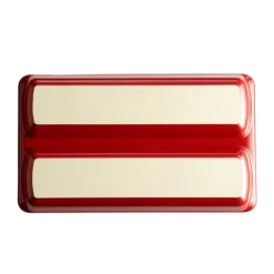 LE PAIN Moule à Pain Ciabatta D´Emile HENRY Rouge Grand Cru -Maison Cuisine Série le pain moule a pain ciabatta d emile henry rouge grand cru 3