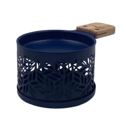LUMI Raclette à La Bougie Individuelle Cookut- Les 2 Série Limitée Feuilles Bleues -Maison Cuisine Série lumi raclette a la bougie individuelle cookut les 2 serie limitee feuilles bleues 2
