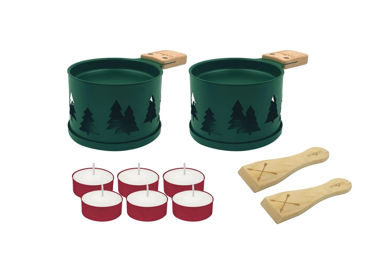 LUMI Raclette à La Bougie Individuelle Cookut- Les 2 Série Limitée Forêt Verte 2 LUMI Raclette à La Bougie Individuelle Cookut- Les 2 Série Limitée Forêt Verte – Image 2