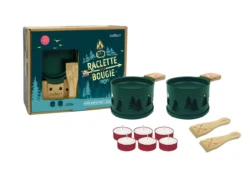 LUMI Raclette à La Bougie Individuelle Cookut- Les 2 Série Limitée Forêt Verte