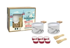 LUMI Raclette à La Bougie Individuelle Cookut- Les 2 Série Limitée Montagnes Blanches