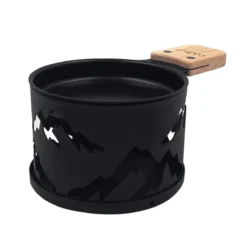 LUMI Raclette à La Bougie Individuelle Cookut- Les 2 Série Limitée Montagnes Noires -Maison Cuisine Série lumi raclette a la bougie individuelle cookut les 2 serie limitee montagnes noires 2