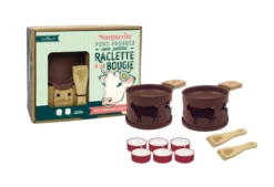 LUMI Raclette à La Bougie Individuelle Cookut- Les 2 Série Limitée Vache Marron
