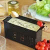 LUMI Raclette Fondue à La Bougie Cookut - Coffret Cadeau Avec Livre