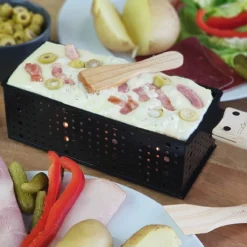 LUMI Raclette Fondue à La Bougie Cookut - Coffret Cadeau Avec Livre -Maison Cuisine Série lumi raclette fondue a la bougie cookut coffret cadeau avec livre 7