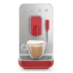 Machine à Café Automatique Avec Broyeur Et Buse Intégré SMEG Rouge Mat -Maison Cuisine Série machine a cafe automatique avec broyeur et buse integre smeg rouge mat 3