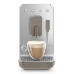 Machine à Café Automatique Avec Broyeur Et Buse Intégré SMEG Taupe Mat -Maison Cuisine Série machine a cafe automatique avec broyeur et buse integre smeg taupe mat 3